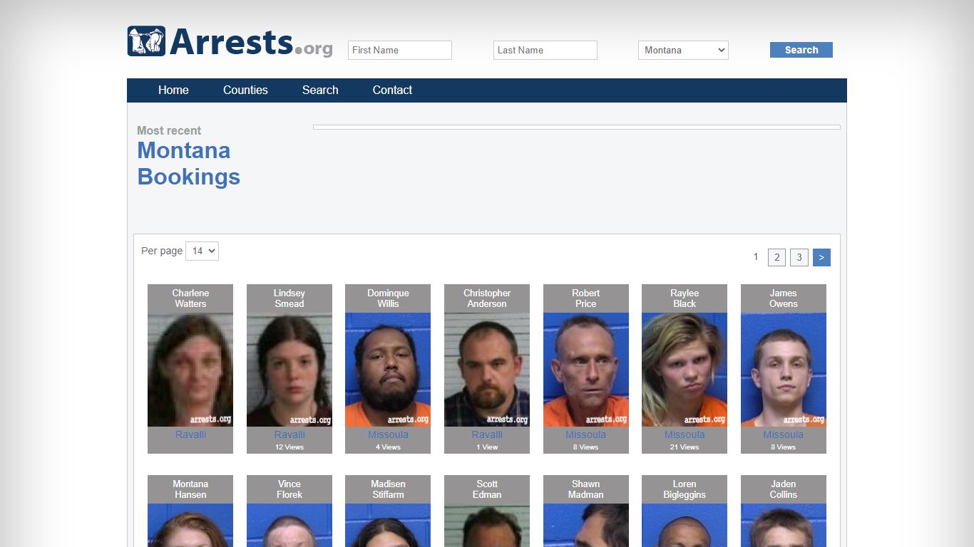 Montana Arrests and Inmate Search
