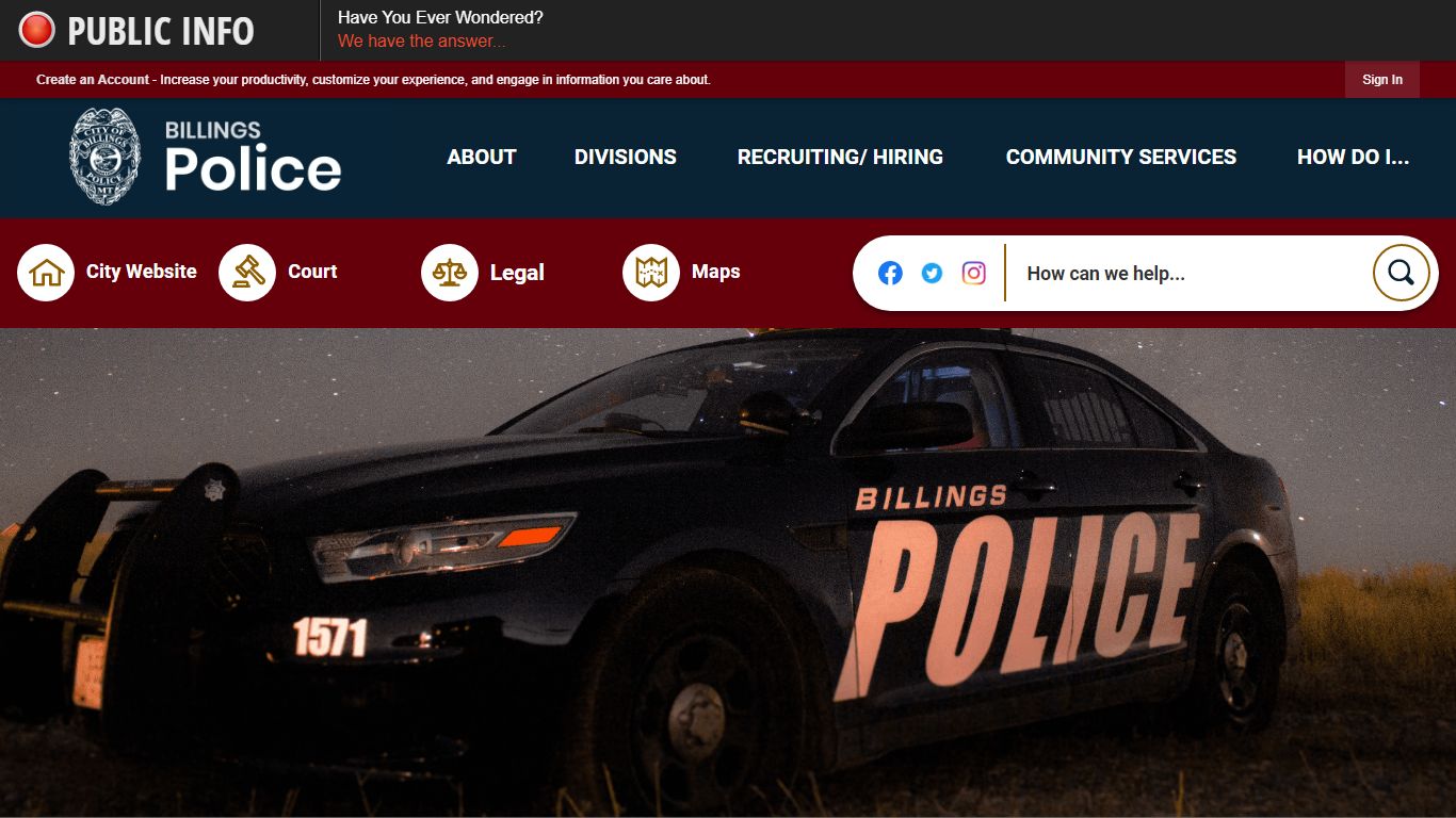 Police | City of Billings, MT - Official Website